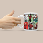 Tiger Woods PGA Golf Iconic GOAT Moments 3D Doodle Art - 11oz Ceramic Mug